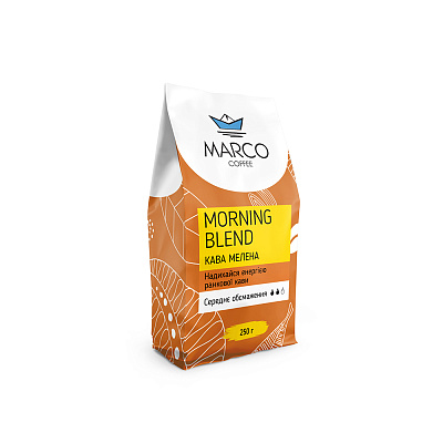 Кава Marco Coffee "Morning Blend" мелена, 250 гр
