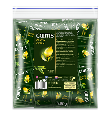Чай зелений Curtis "Classy Green" 50 сашетів