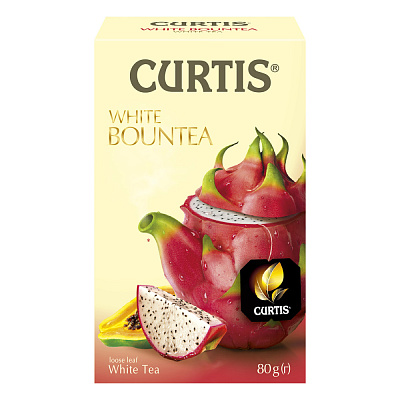 Чай Curtis "White Bountea" білий байховий зі смаком пітахайї 80 г